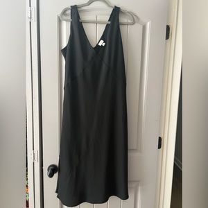 Black slip dress.